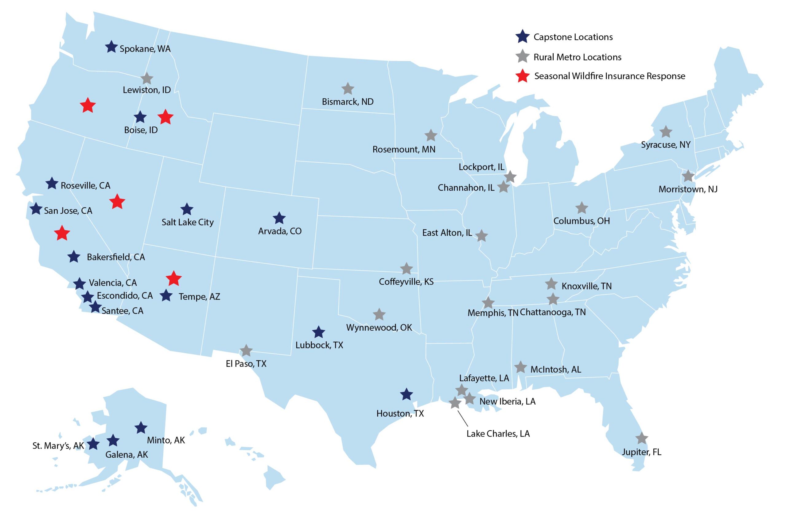 Capstone Locations